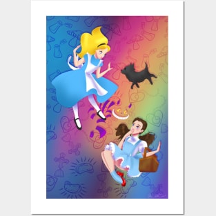 Rainbows in Wonderland Posters and Art